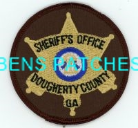 GEORGIA,A,DOUGHERTY COUNTY SHERIFF HAT PATCH 1